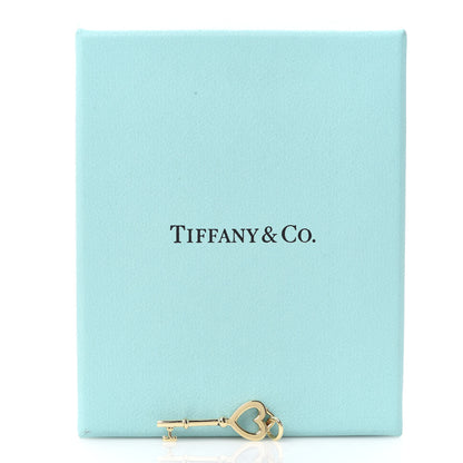 Tiffany 18K Yellow Gold Mini Heart Key Pendant 4 of 4