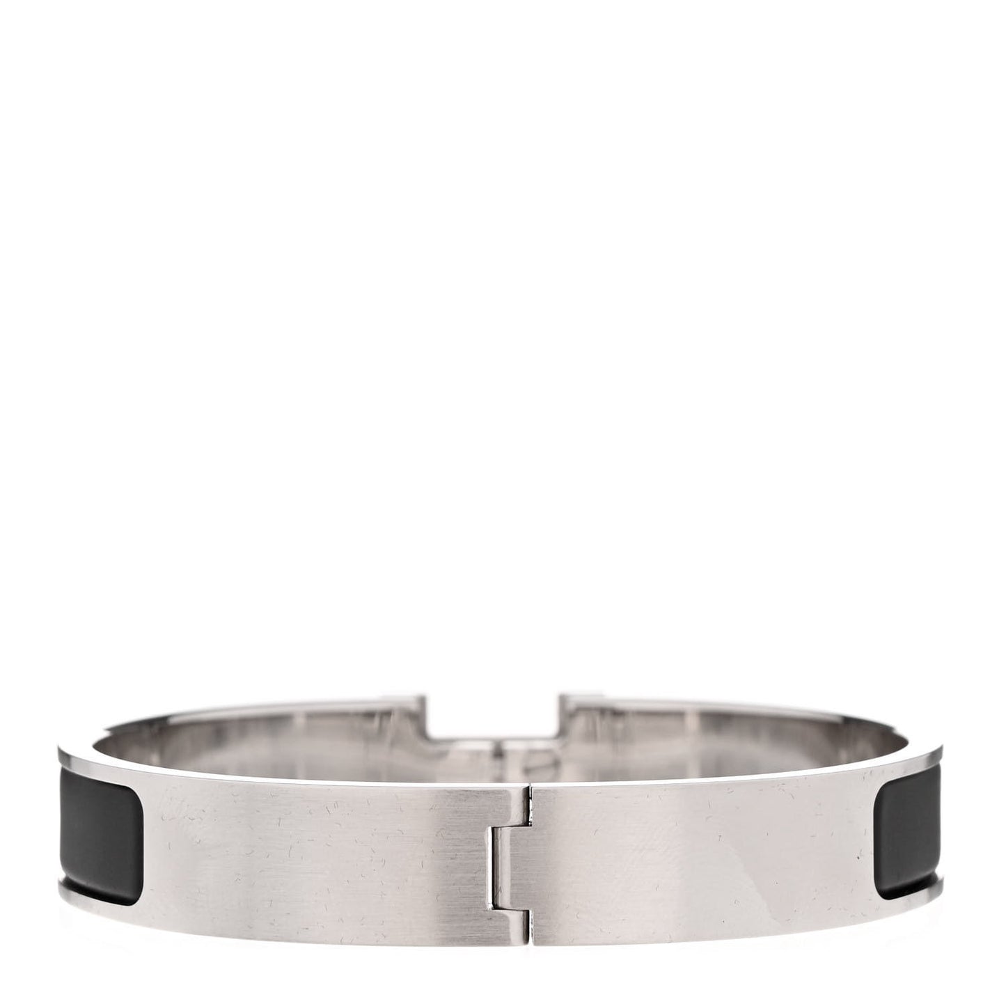Enamel Narrow Clic Clac H Bracelet PM Black