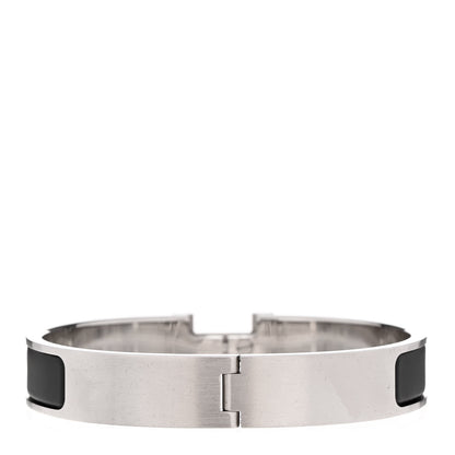 Hermes Enamel Narrow Clic Clac H Bracelet PM Black 3 of 5