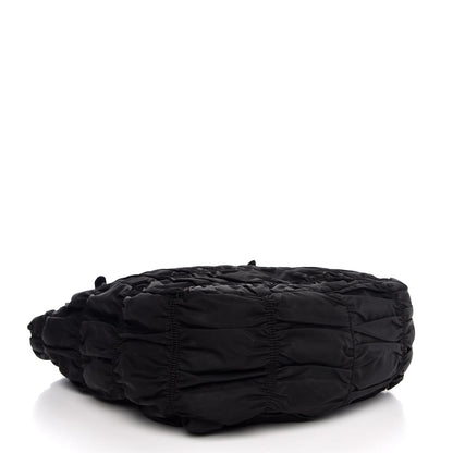 Prada Tessuto Nylon Gaufre Tote Black 4 of 11