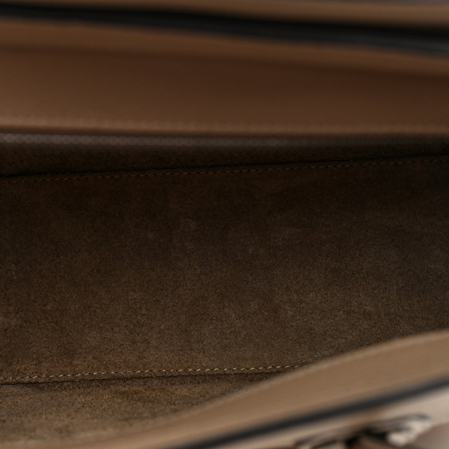 Drummed Calfskin Nano Luggage Dune