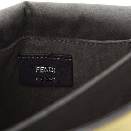 Fendi Metallic Calfskin Wonder Monster Kan I Shoulder Bag Gold 7 of 9