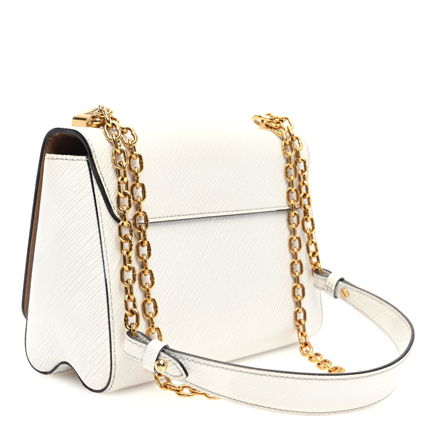 Louis Vuitton Epi Twist Shoulder Bag MM White 3 of 9