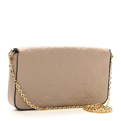 Louis Vuitton Empreinte Pochette Felicie Chain Wallet Tourterelle 4 of 11