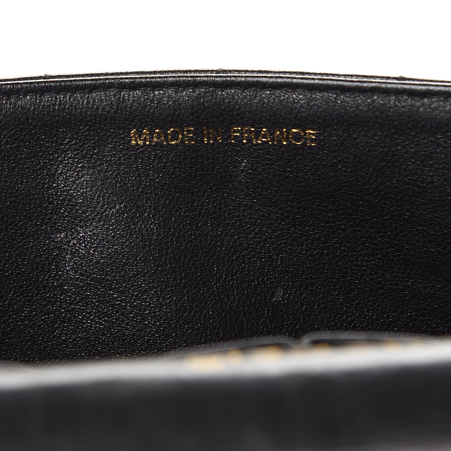 Lambskin East West Chocolate Bar Flap Black