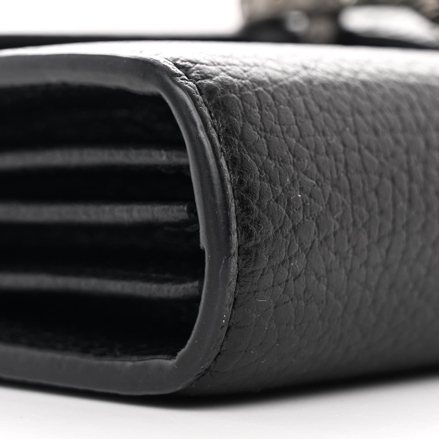 Calfskin Mini Dionysus Chain Wallet Black