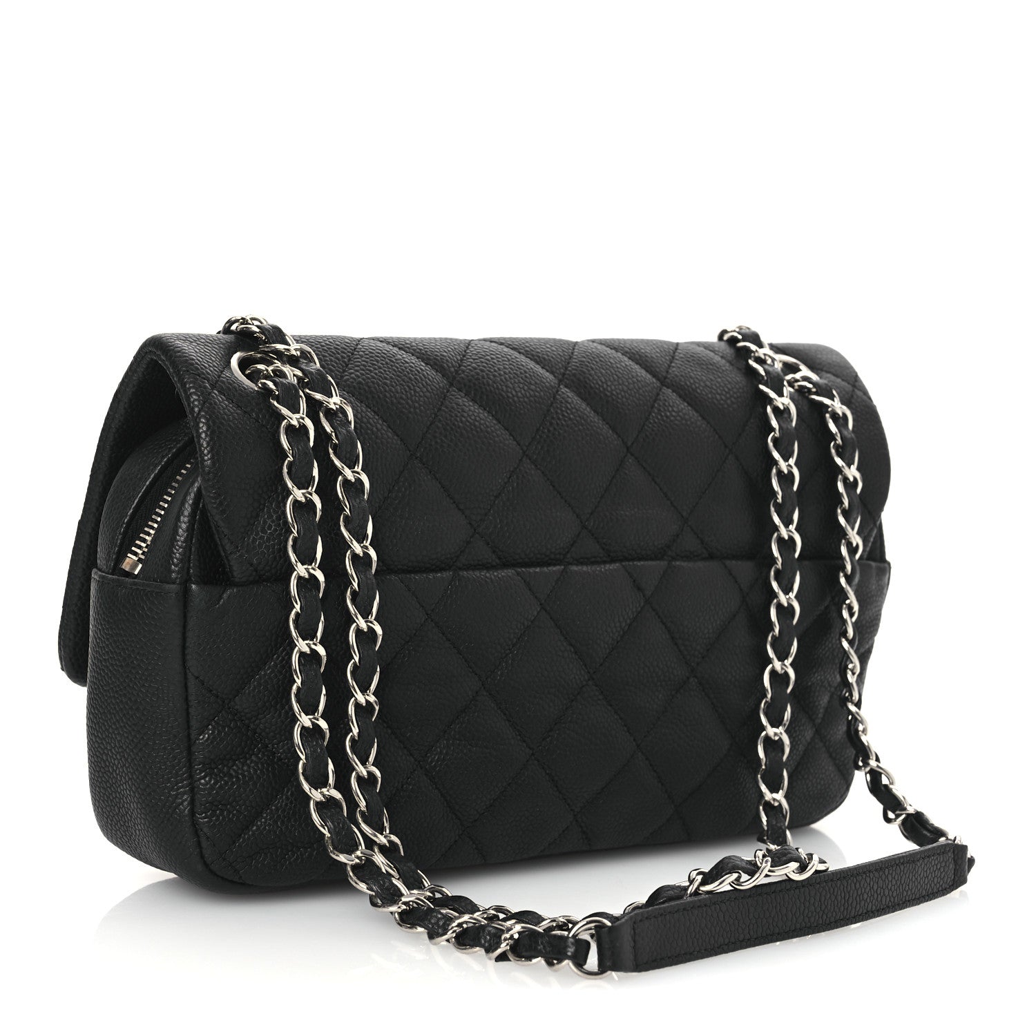 Chanel Caviar Quilted Medium Easy Flap Black 3 of 11