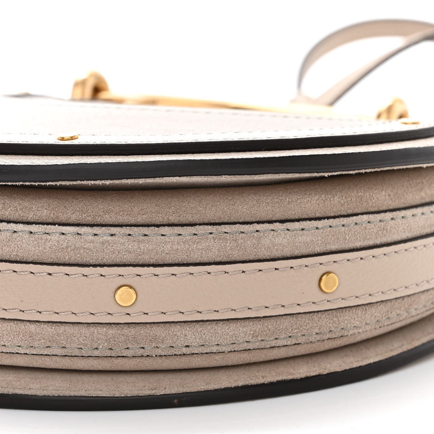 Calfskin Suede Small Pixie Bag Pastel Grey