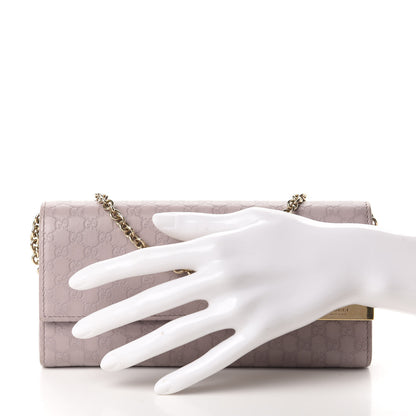 Gucci Soft Microguccissima Dice Chain Wallet Mauve 2 of 11