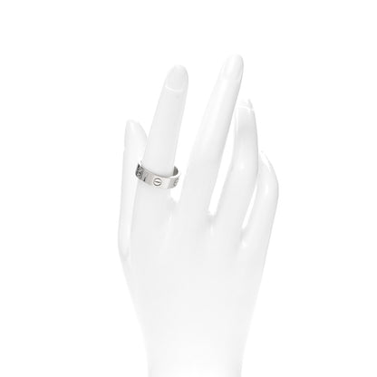 Cartier 18K White Gold 6mm LOVE Ring 58 8.25 2 of 4