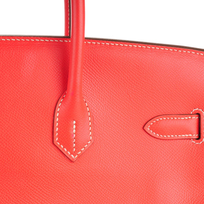 Hermes Epsom Birkin 35 Rose Jaipur Gold 21 of 25