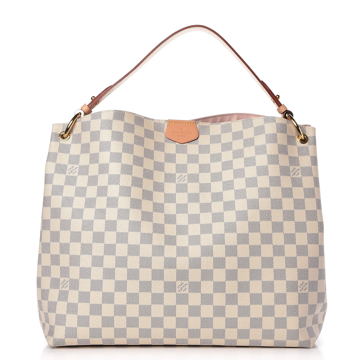 Louis Vuitton Damier Azur Graceful MM Rose Ballerine 1 of 7