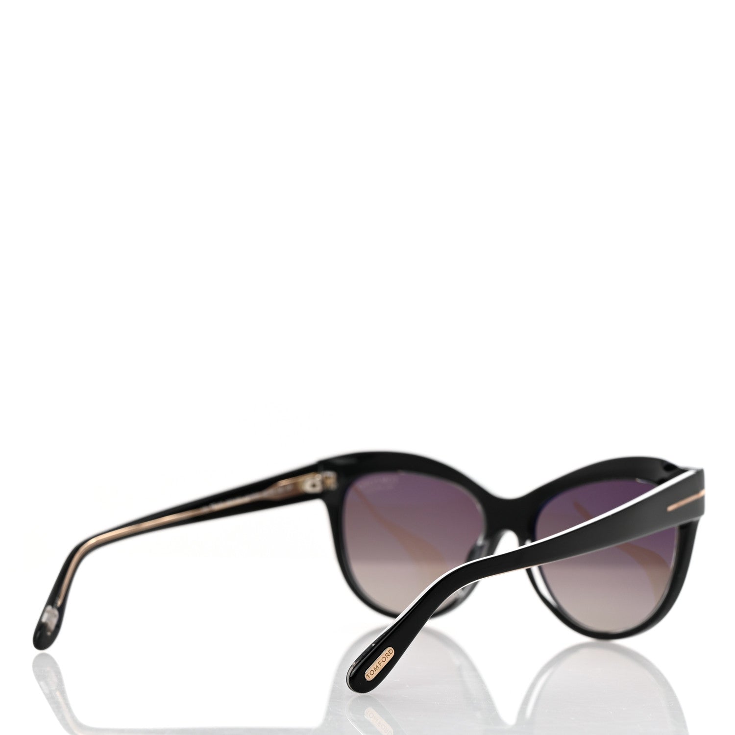 Tom Ford Polarized Lily Sunglasses TF430 Black 4 of 8