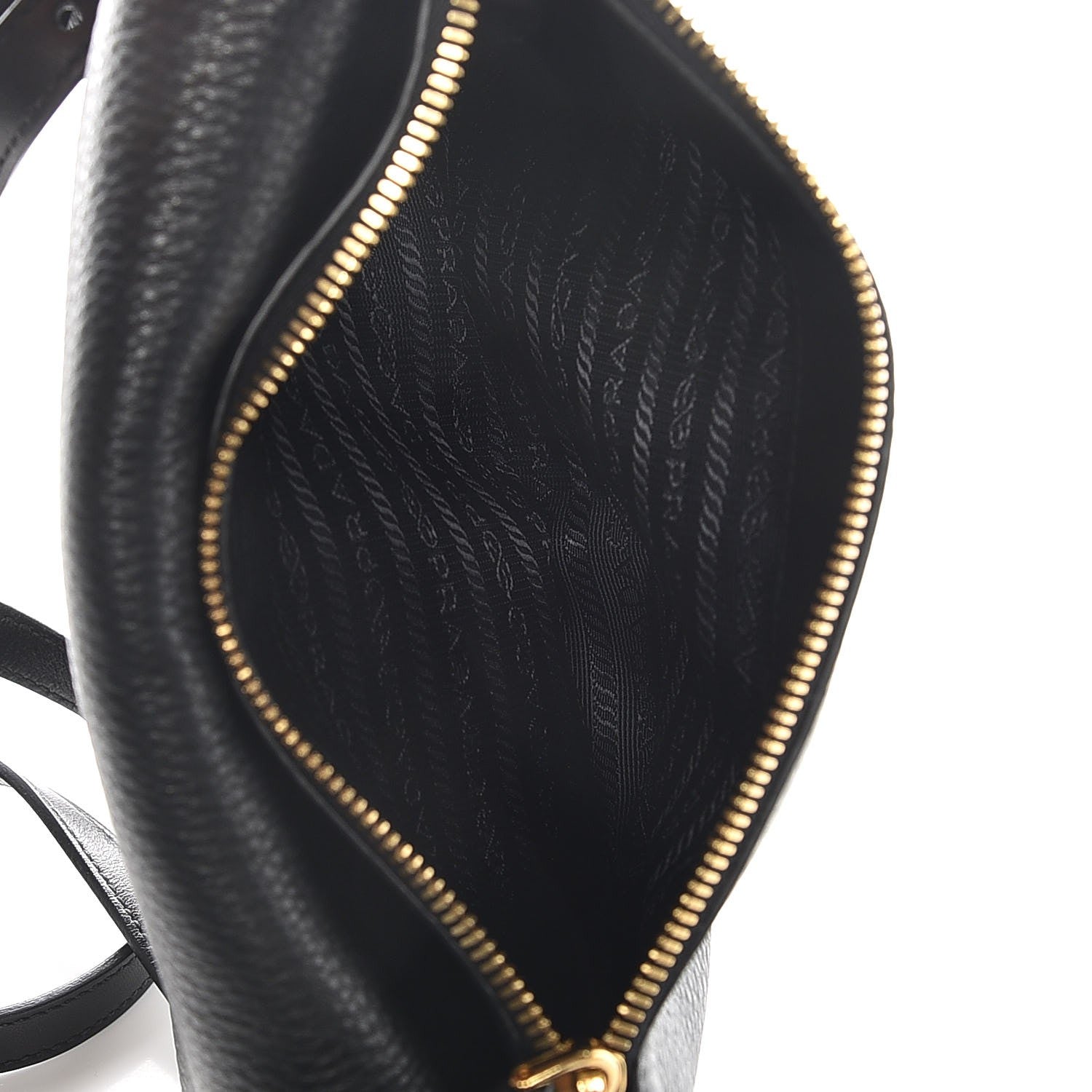 Prada Vitello Daino Shoulder Bag Black 6 of 8