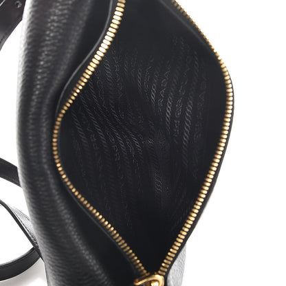 Prada Vitello Daino Shoulder Bag Black 6 of 8