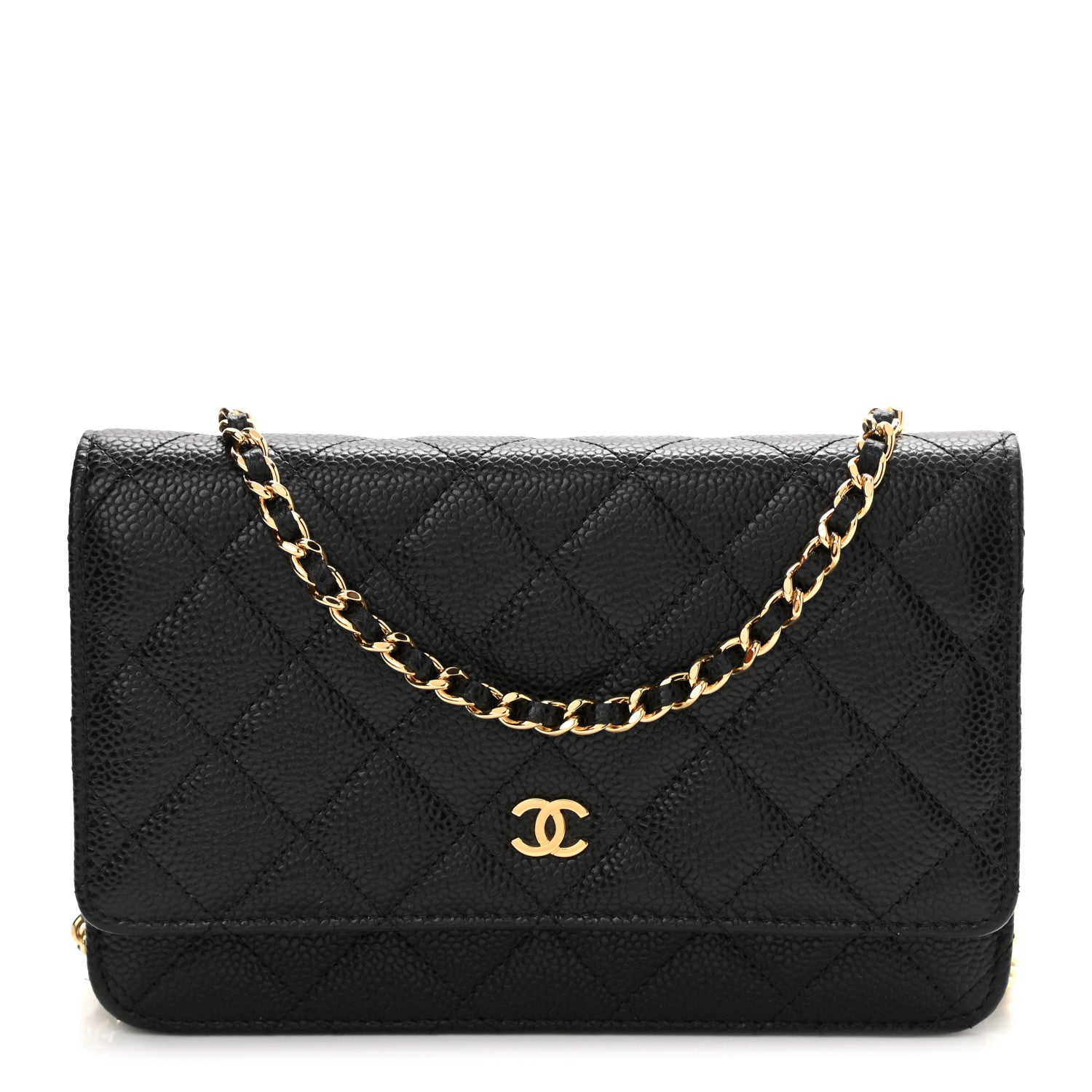 Chanel Caviar Quilted Wallet On Chain WOC Black 1 of 12