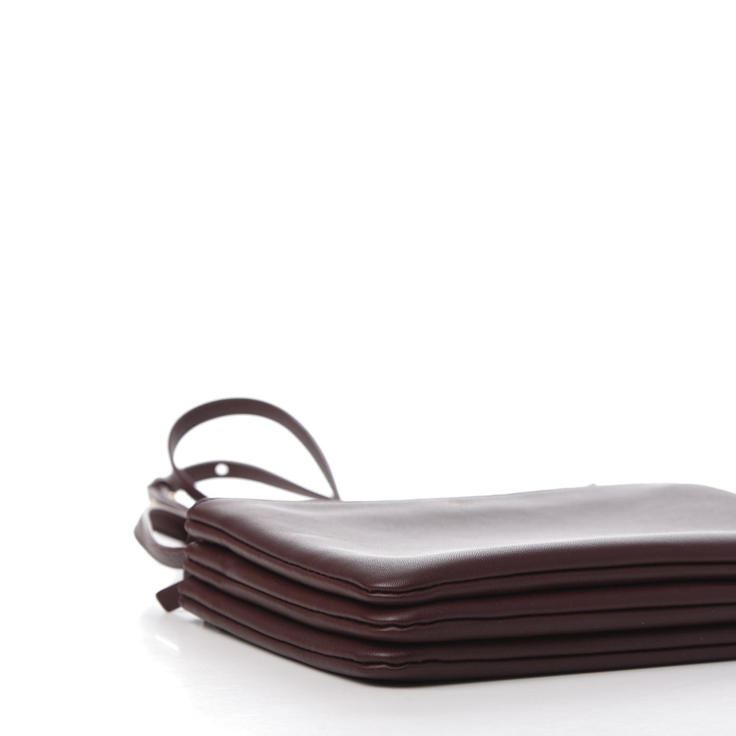 Smooth Lambskin Small Trio Crossbody Bag Burgundy