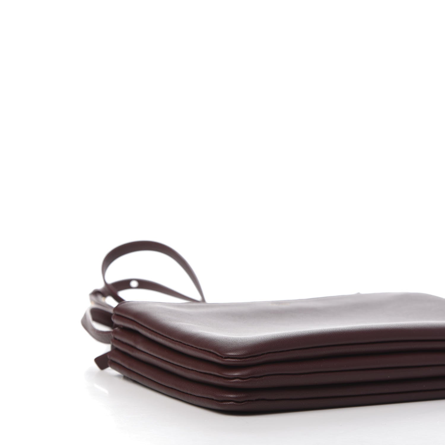 Celine Smooth Lambskin Small Trio Crossbody Bag Burgundy 7 of 9
