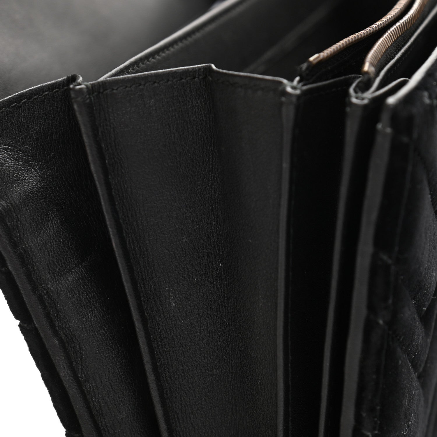 Gucci Velvet Matelasse GG Marmont Chain Wallet Black 9 of 13