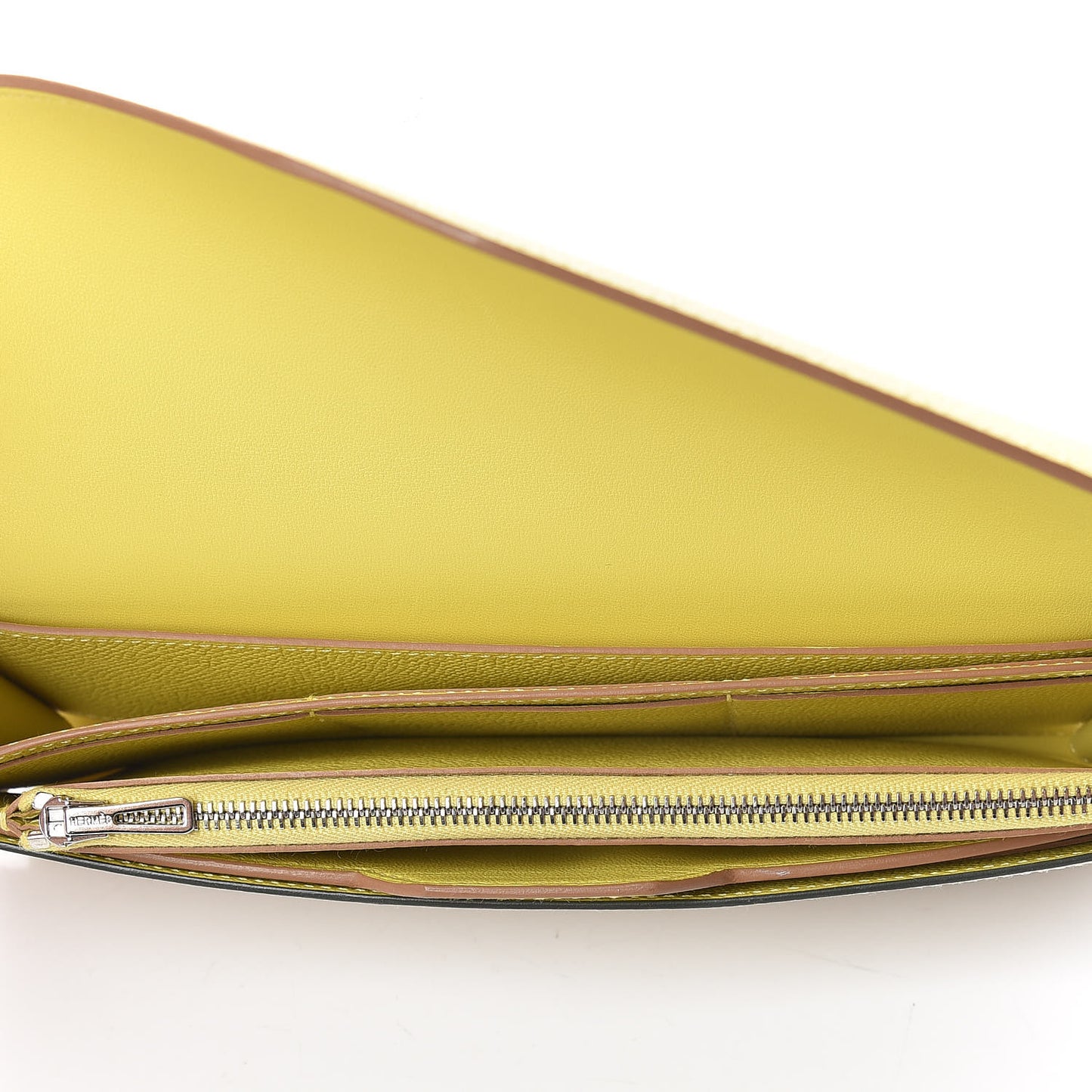 Epsom Passant Long Wallet Craie Lime