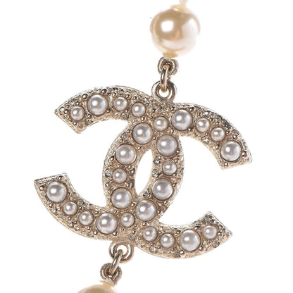 Chanel Graduated Pearl CC Short Necklace Gold 5 of 7