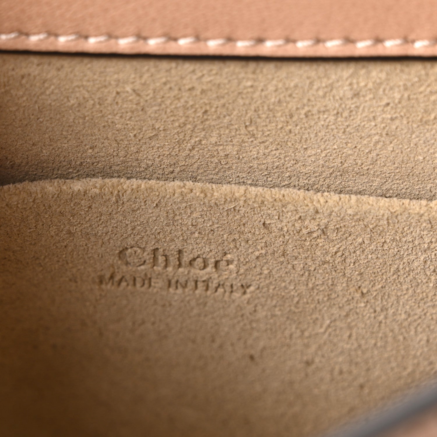 Chloe Calfskin Suede Small Nile Bracelet Bag Biscotti Beige 6 of 10