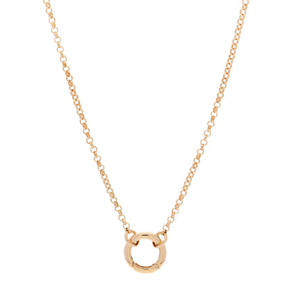 Foundrae 18K Yellow Gold Small Belcher Chain Mini Chubby Annex Link Necklace 1 of 6
