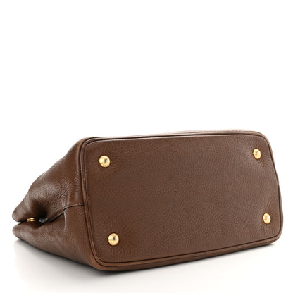 Prada Vitello Daino Shoulder Bag Bruciato 4 of 18