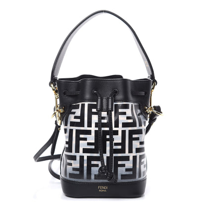 Fendi TPU FF Vitello Grace F is Fendi Mini Mon Tresor Bucket Bag Black 1 of 11