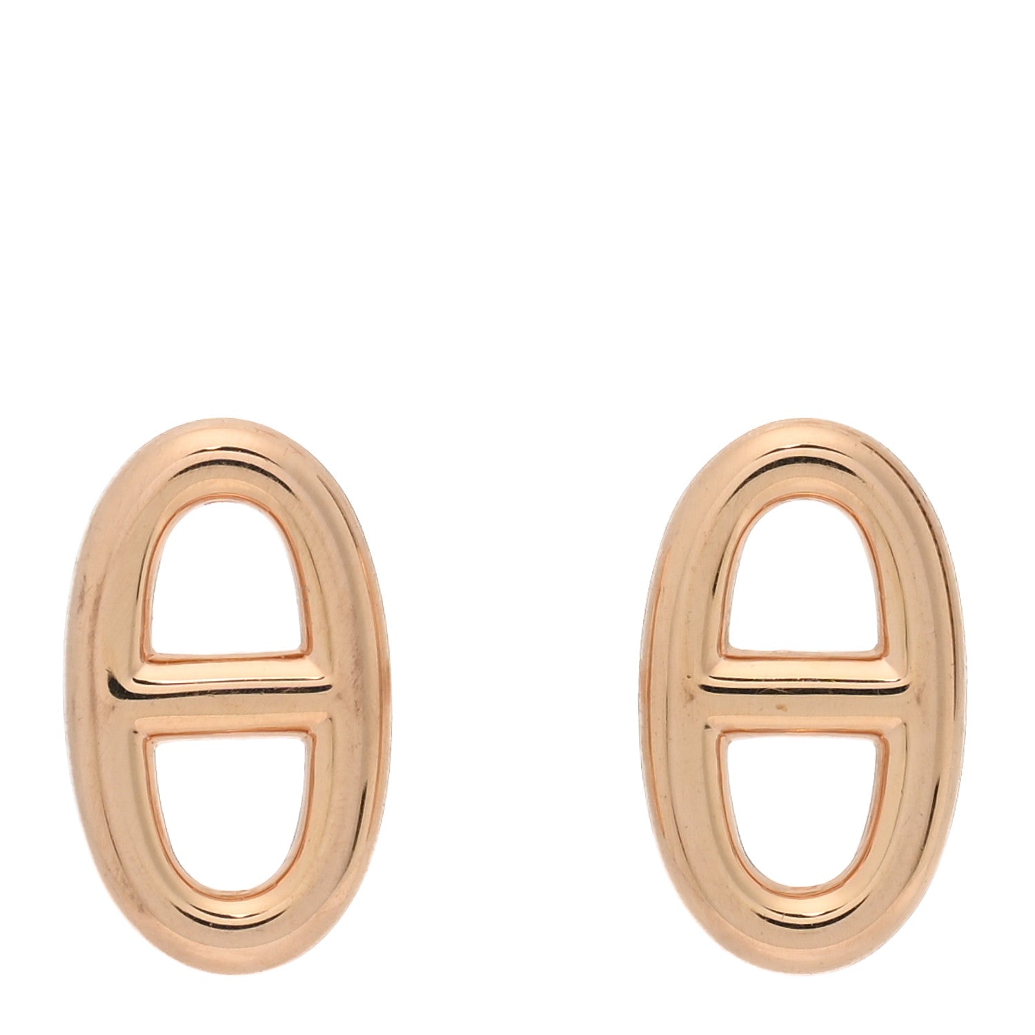 Hermes 18K Rose Gold TPM Farandole Stud Earrings 1 of 5