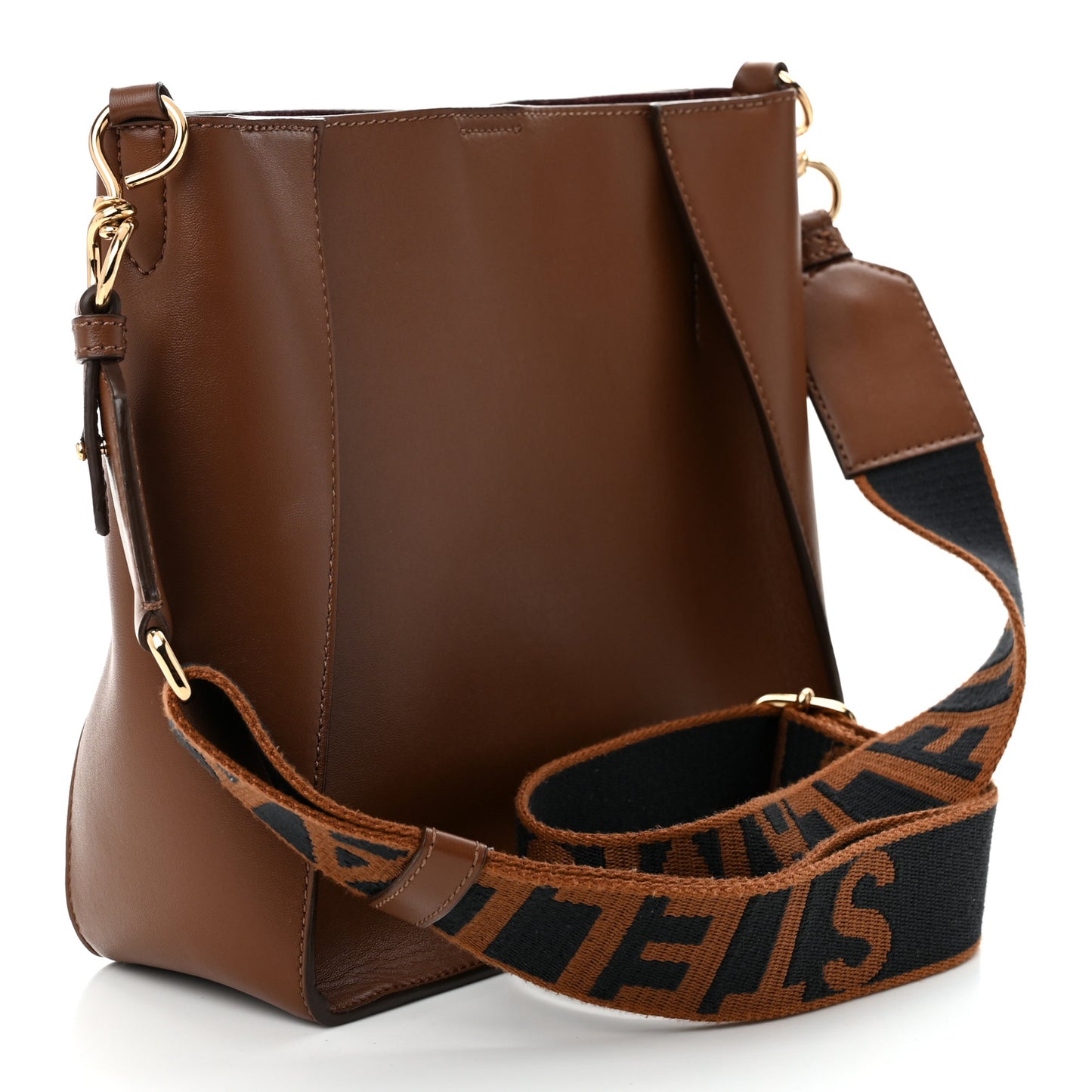 Eco Alter Nappa Perforated Logo Mini Crossbody Cinnamon