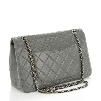 Chanel Aged Calfskin Quilted 2.55 Reissue 227 Flap Grey 3 of 8