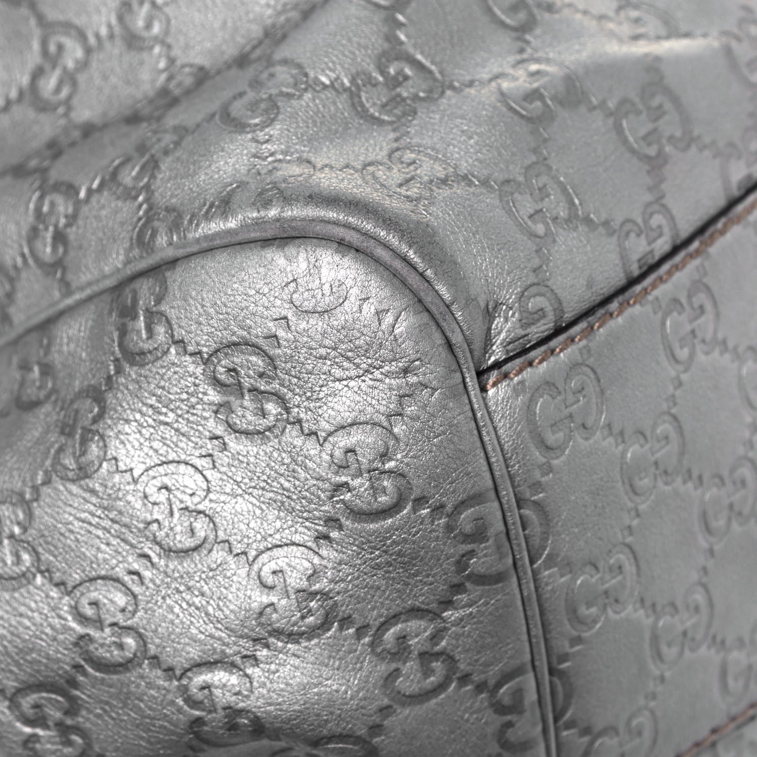 Gucci Guccissima Large Sukey Tote Silver 11 of 18