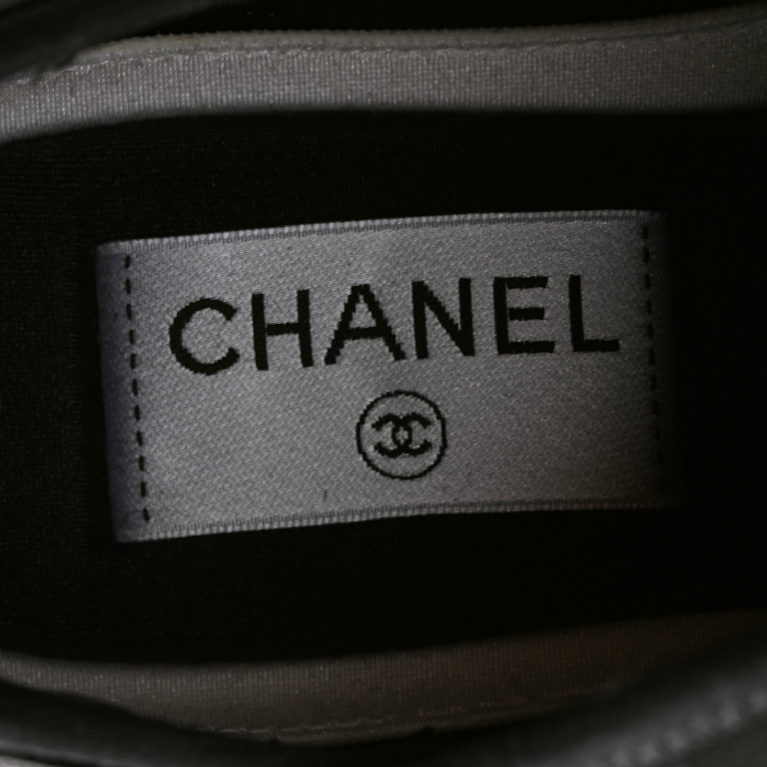 Chanel Velvet Calfskin Mixed Fibers CC Sneakers 37 Black 5 of 10