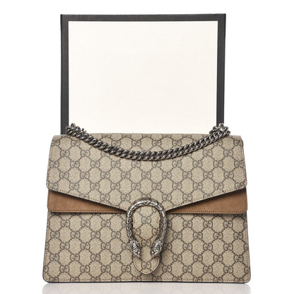 Gucci GG Supreme Monogram Medium Dionysus Shoulder Bag Taupe 11 of 11