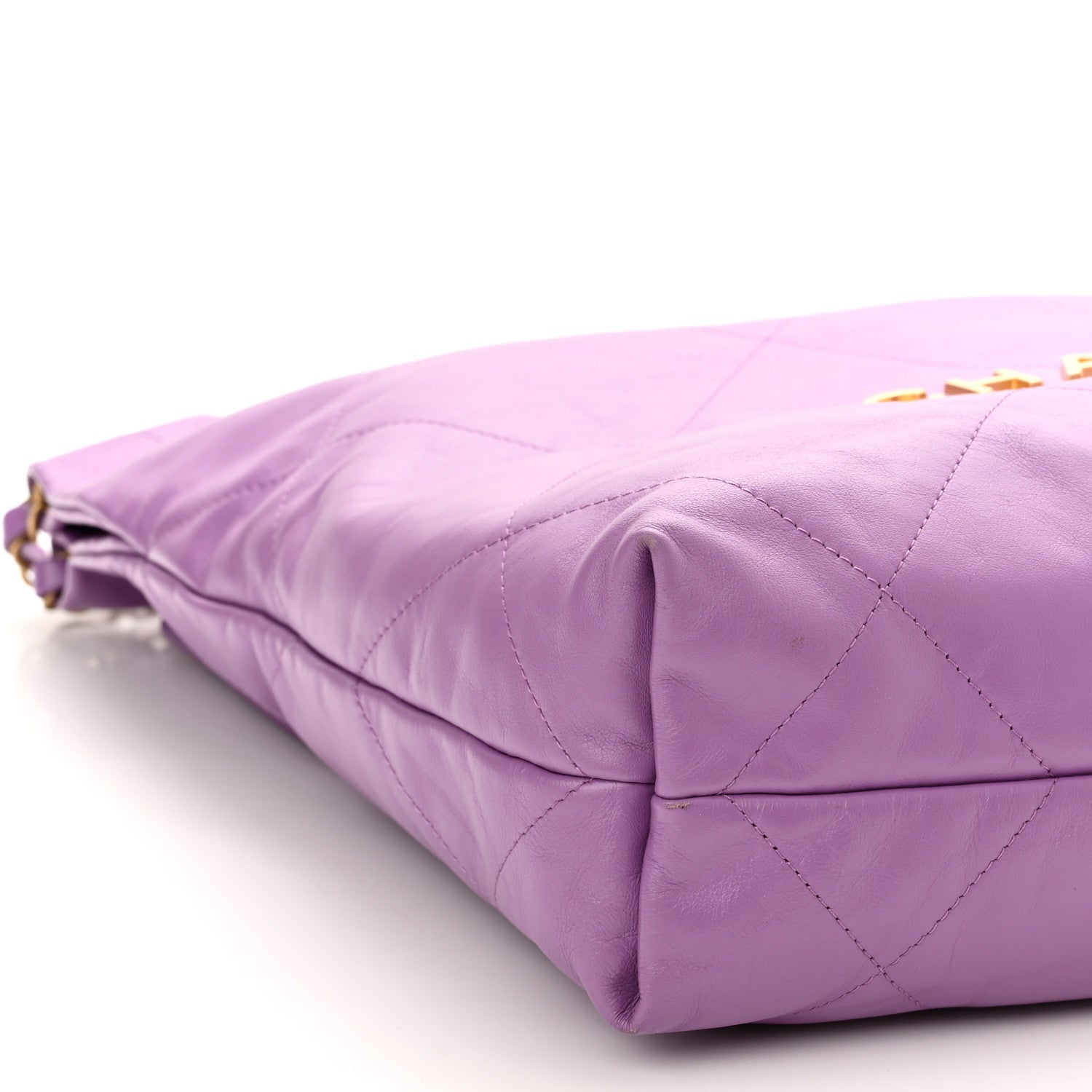 Chanel Shiny Calfskin Quilted Small Chanel 22 Purple 10 of 11