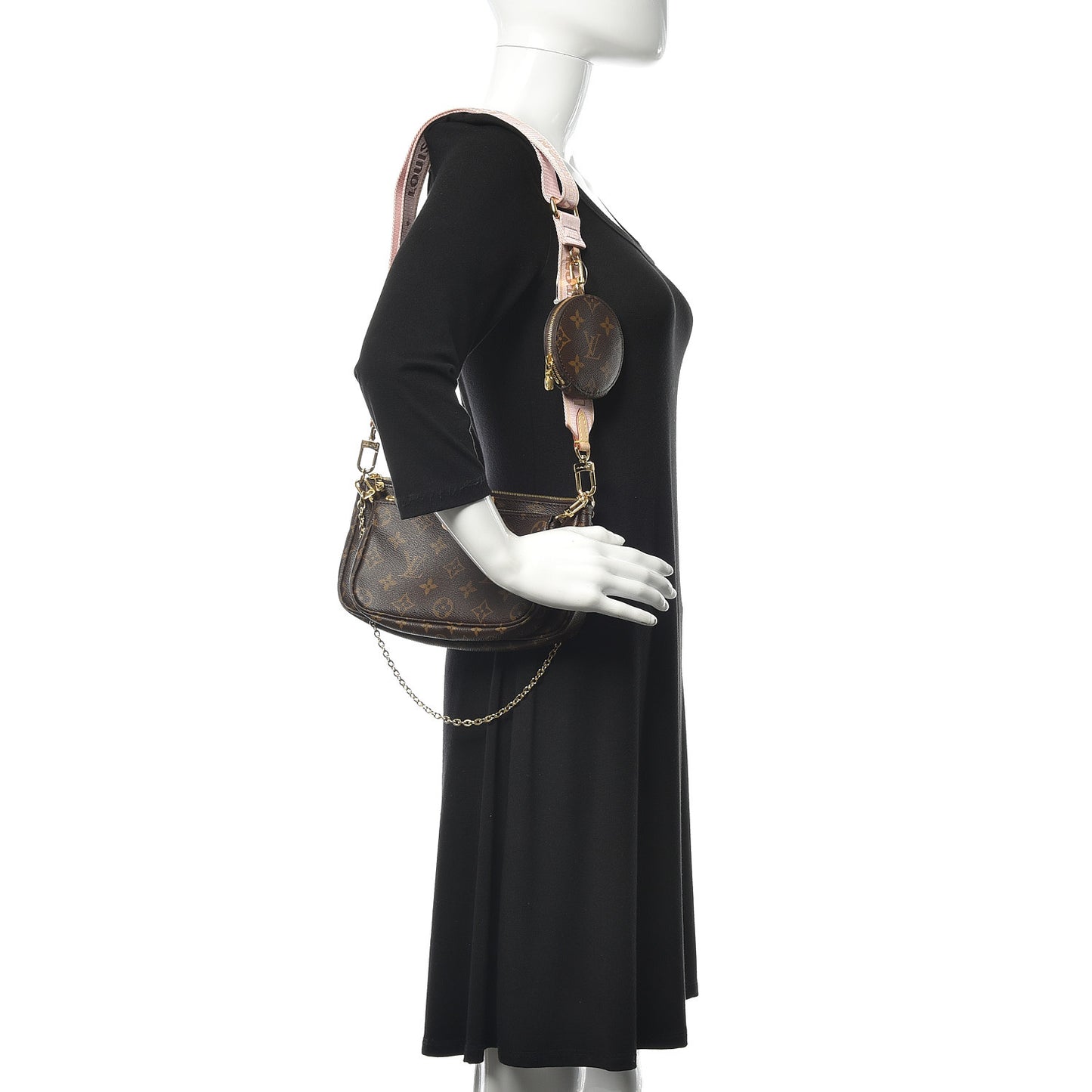 Monogram Multi Pochette Accessories Rose Clair