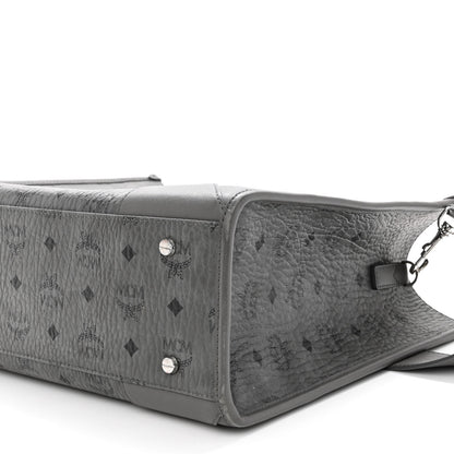 MCM Visetos Large Munchen Tote Grey 10 of 10