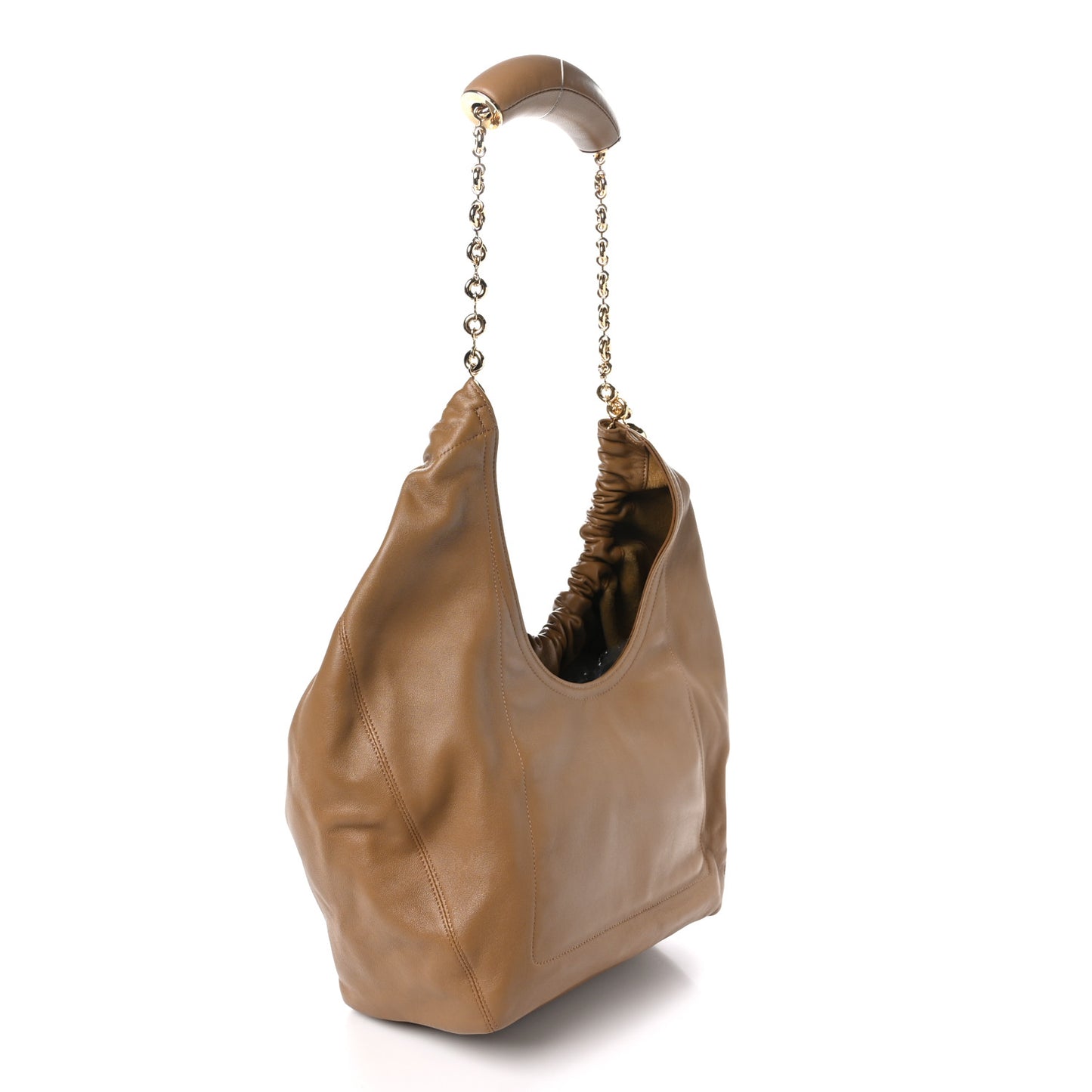 Mellow Nappa Medium Squeeze Bag Oak