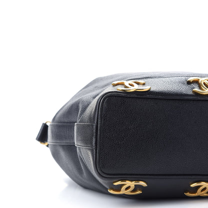 Chanel Caviar CC Drawstring Shoulder Bag Black 8 of 11