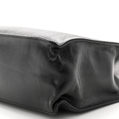 Chanel Shiny Aged Calfskin Shopping Bag Black 10 of 13