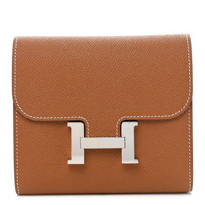 Hermes Epsom Constance Short Wallet Gold 1 of 8