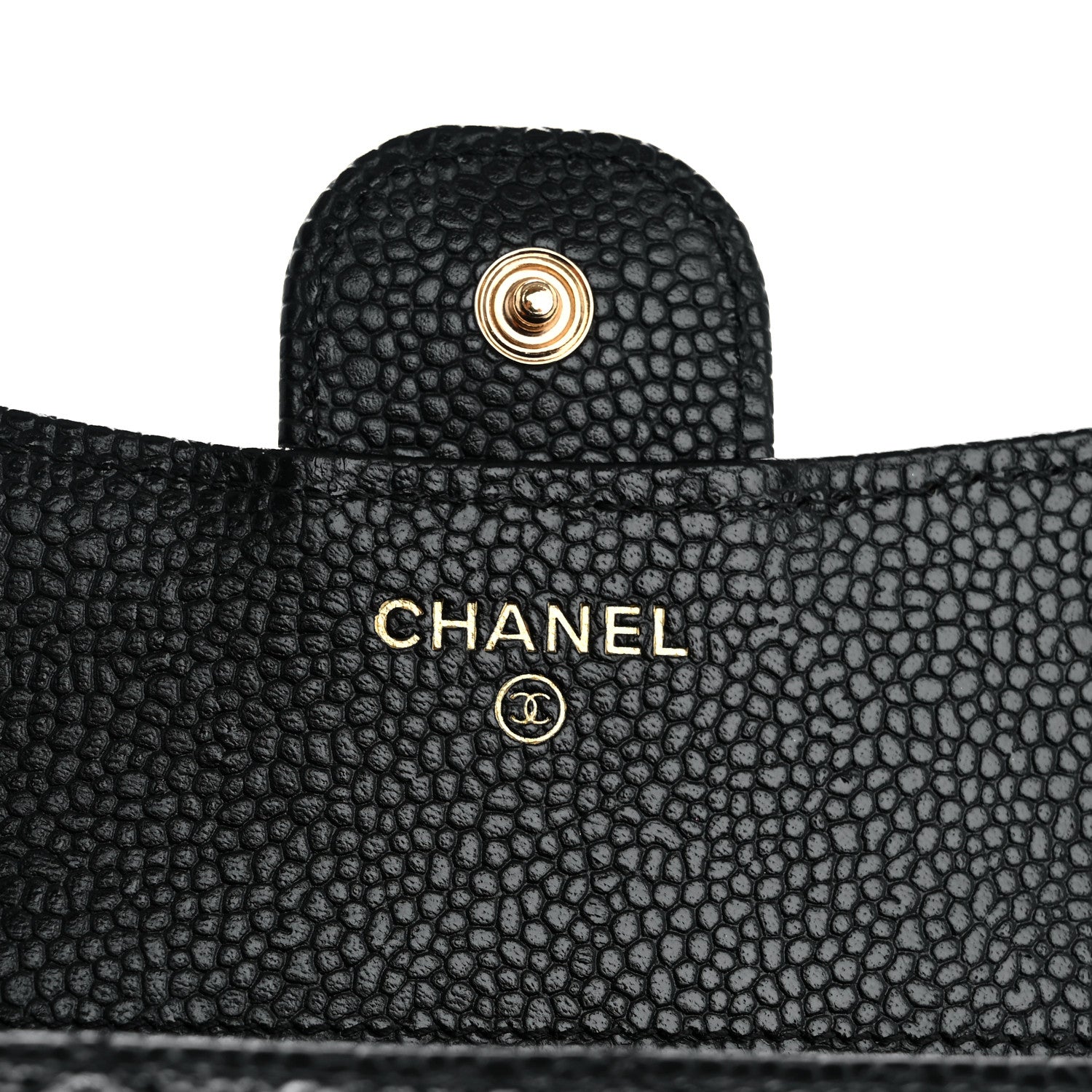 Chanel Caviar Quilted Compact Flap Wallet Black 6 of 8