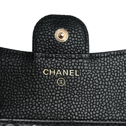 Chanel Caviar Quilted Compact Flap Wallet Black 6 of 8