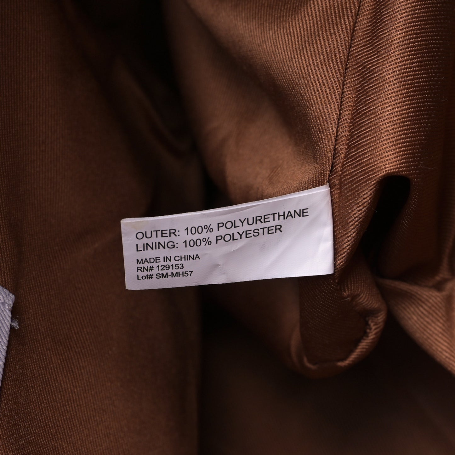 Vegan Leather Medium Shopping Bag Tan