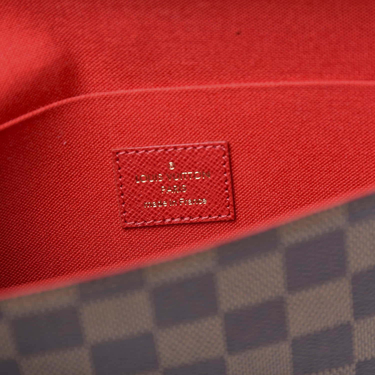 Louis Vuitton Damier Ebene Pochette Felicie Chain Wallet 8 of 12