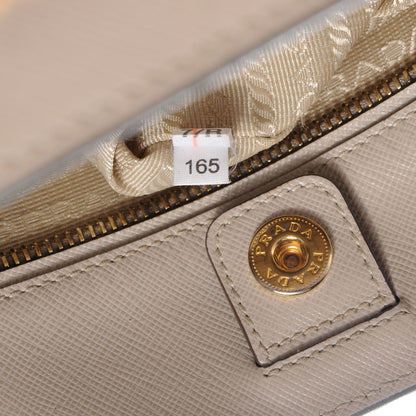 Prada Saffiano Lux Small Tote BN2438 Pomice Argilla 10 of 11