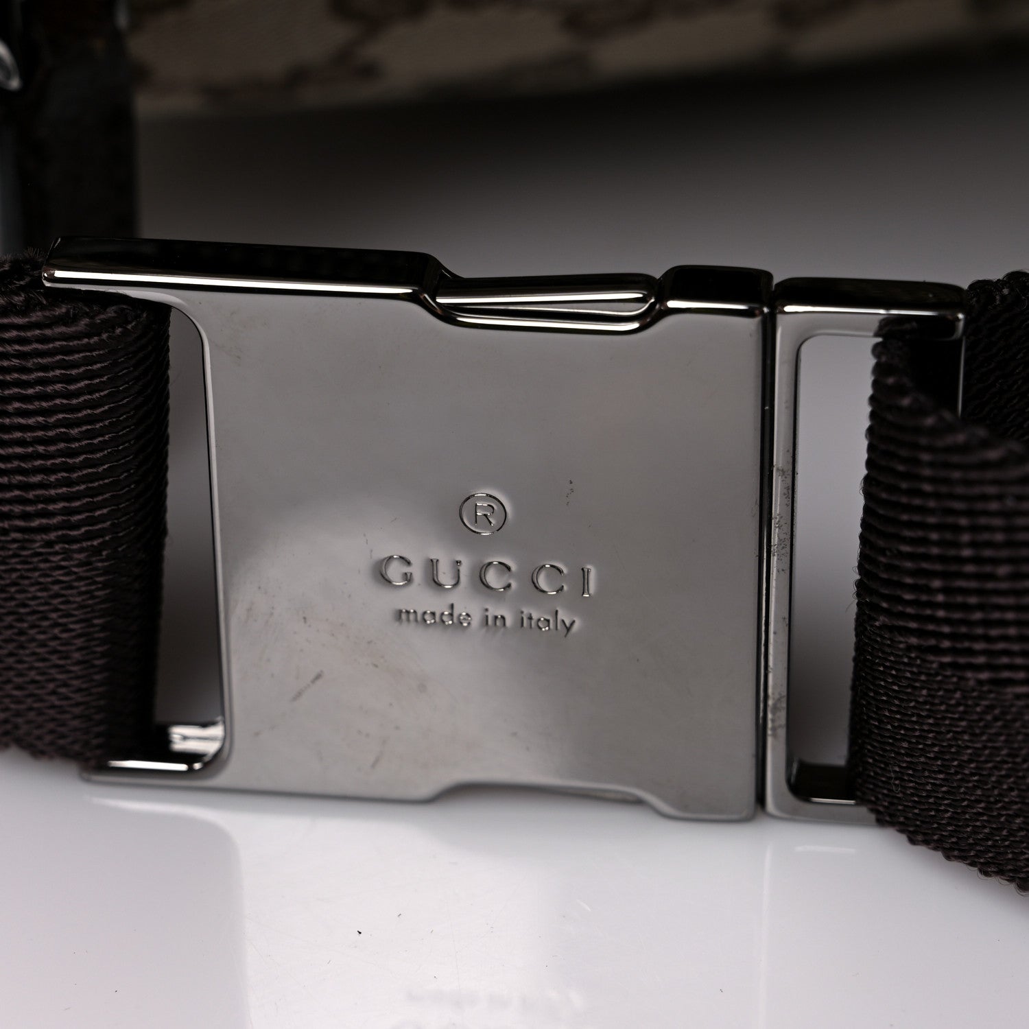 Gucci GG Monogram Double Pocket Belt Bag Dark Brown 16 of 16