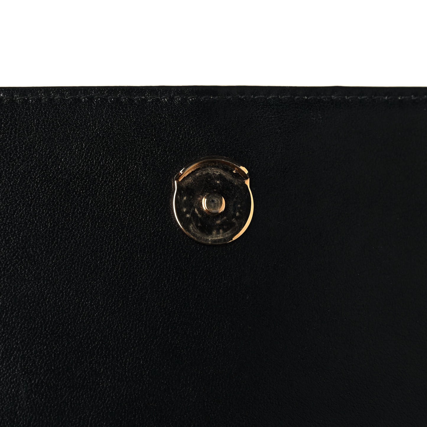 Calfskin Crocodile Embossed Kate Monogram Tassel Chain Wallet Black