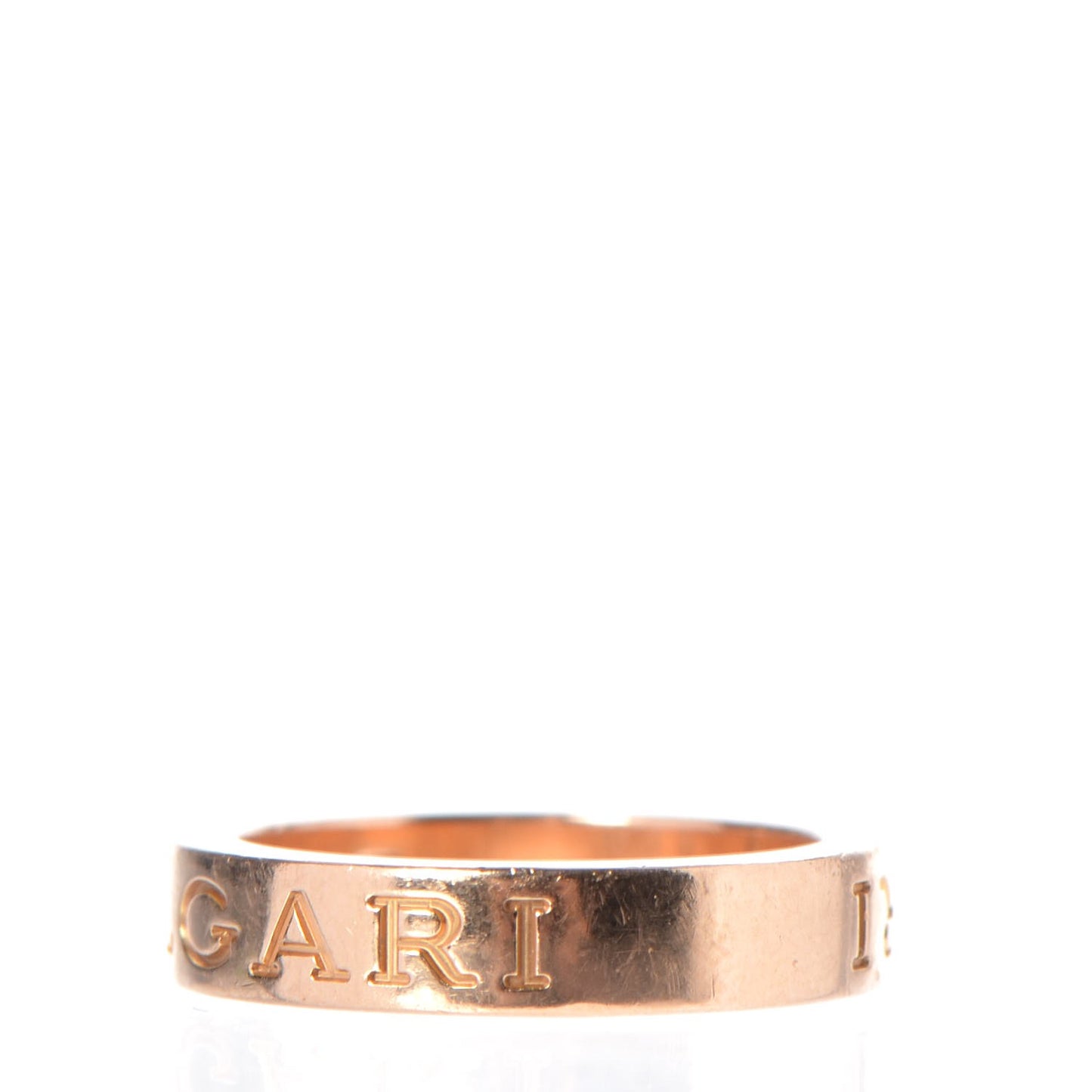 18K Rose Gold Diamond B.Zero1 Essential Band Ring 50 5.25